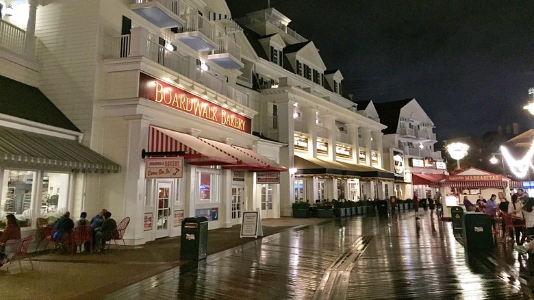 Disney's Boardwalk at night
