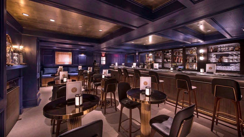 The bar at Ale & Compass Lounge