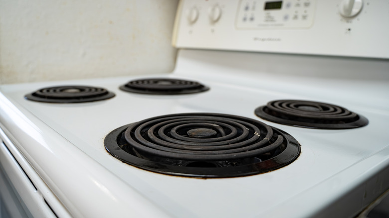 Electric stove burners.