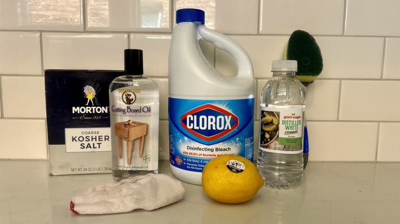 Collection of cleaning supplies