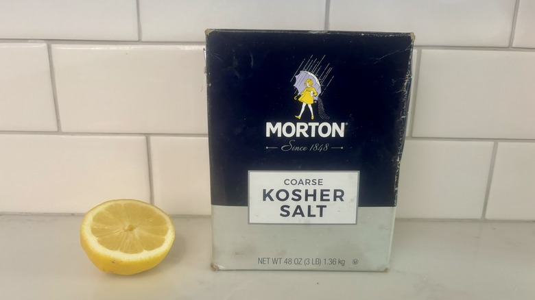 Lemon and salt