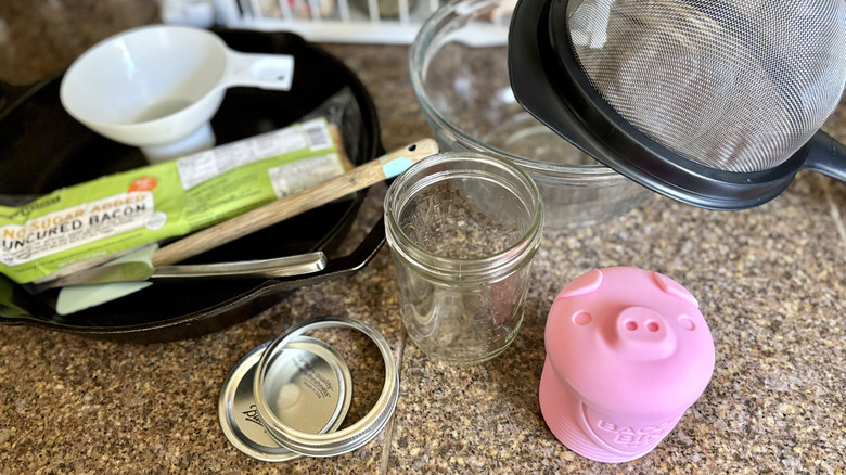 Tools for storing bacon grease