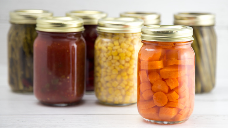 fresh canned jars