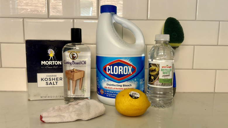 Collection of cleaning supplies