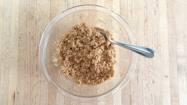 Bowl of softened brown sugar