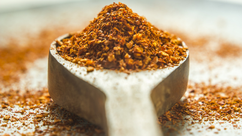 Spoon full of chili powder