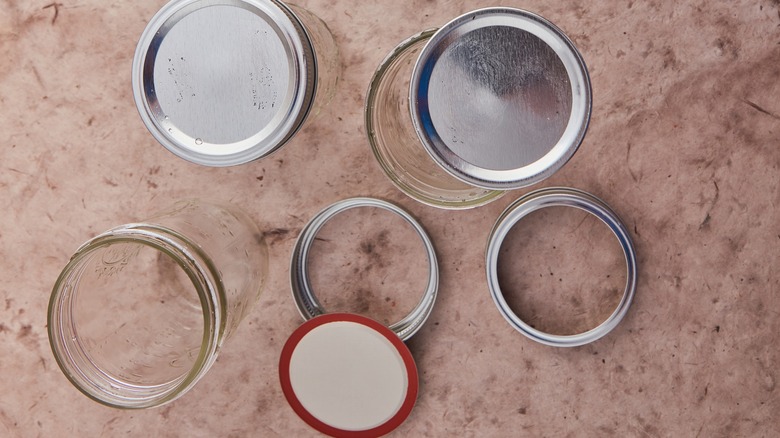 Mason jars and lids