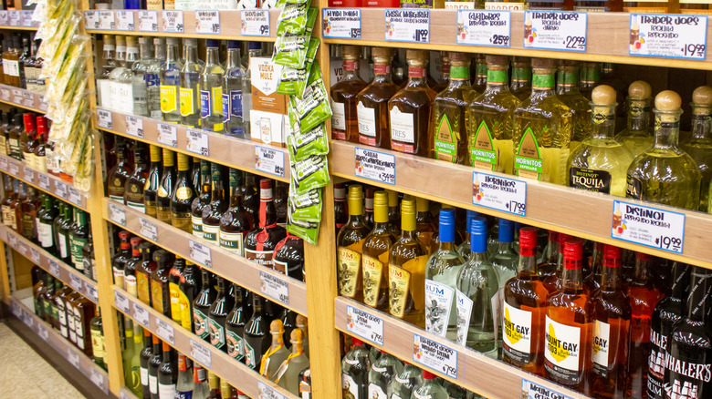 Trader Joe's liquor aisle