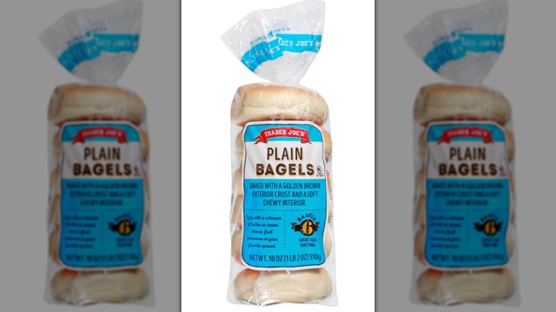 Trader Joe's plain bagel bag