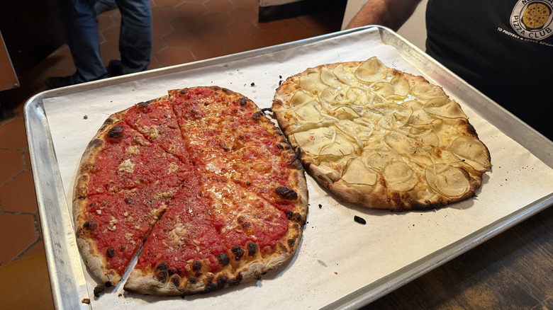 two pies from Sally's Apizza