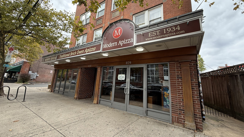 the exterior of Modern Apizza