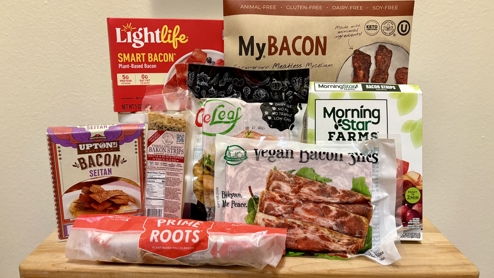 Ich habe 8 pflanzliche Bacon-Marken getestet und sie von der schlechtesten ...
