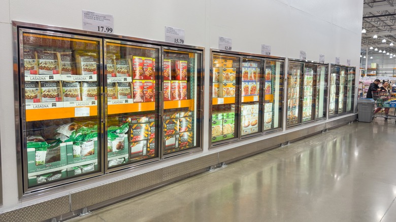 Costco freezer aisle interior