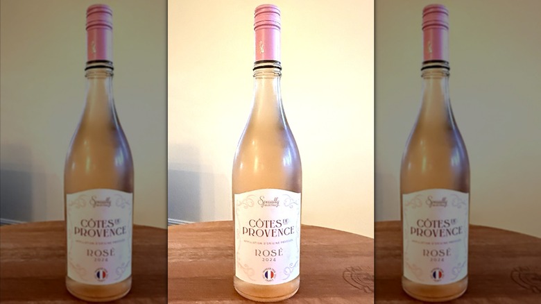 Bottle of Cotes de Provence from Aldi