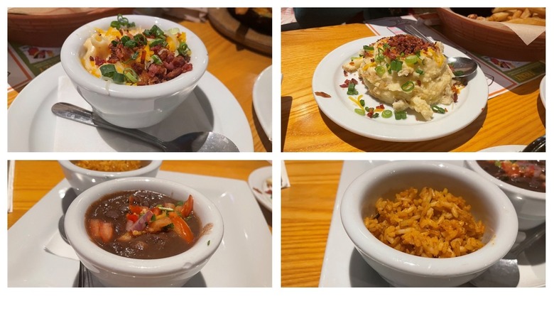 A series of side dishes from Chili's