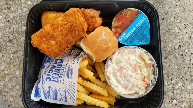 Culver's North Atlantic cod dinner