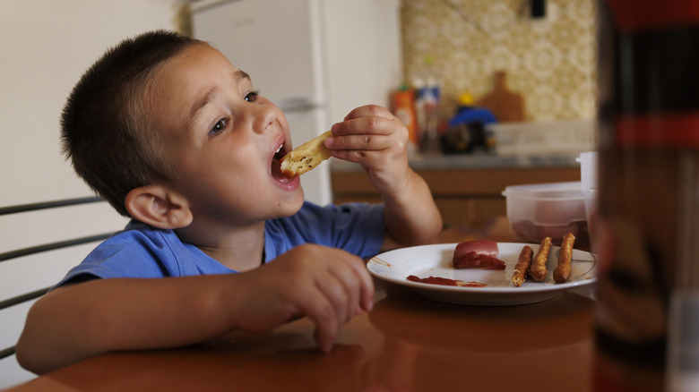 A child eating