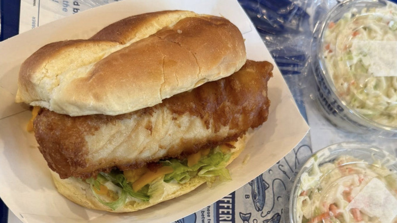Culver's North Atlantic Cod sandwich