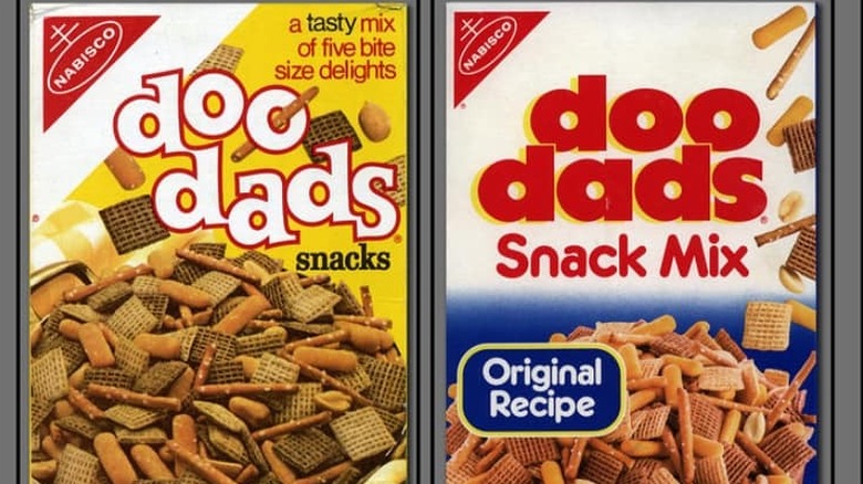 Two boxes of Doo Dads snacks
