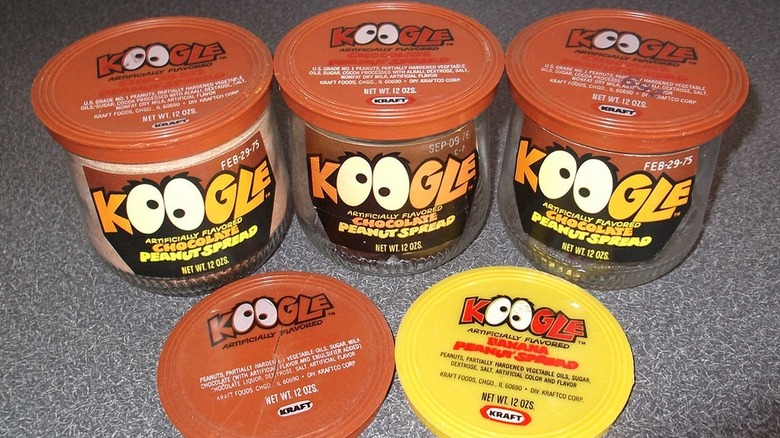 Three containers of Kraft Koogle spread