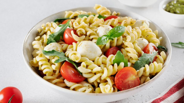 Bowl of pasta salad