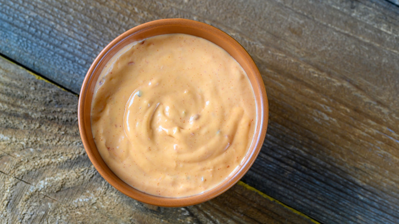 Bowl of Buffalo ranch dressing
