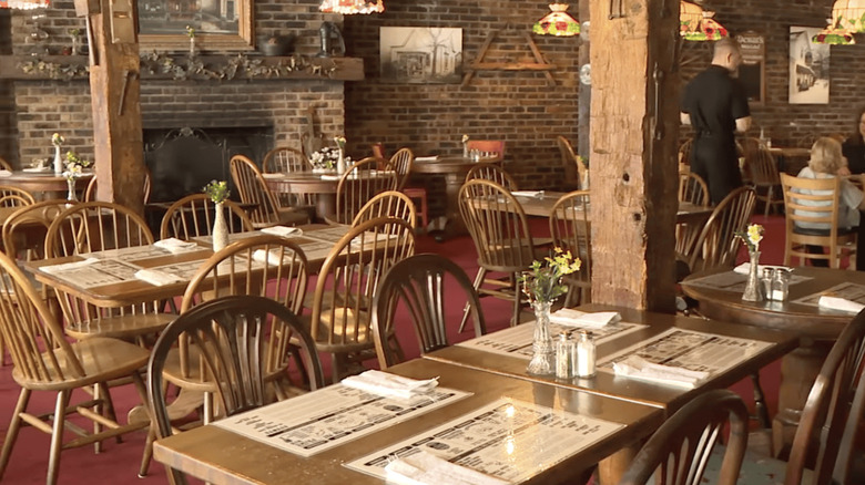 Inside dining room at The Village Tavern.