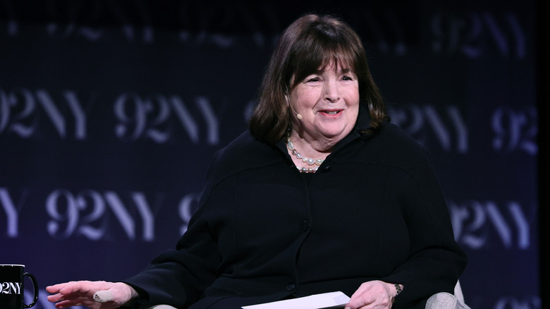 Ina garten smiling on stage at an event