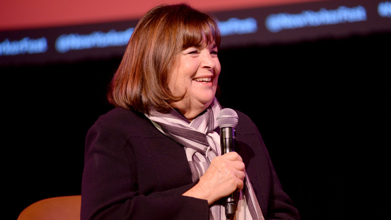 Ina Garten speaking at an event
