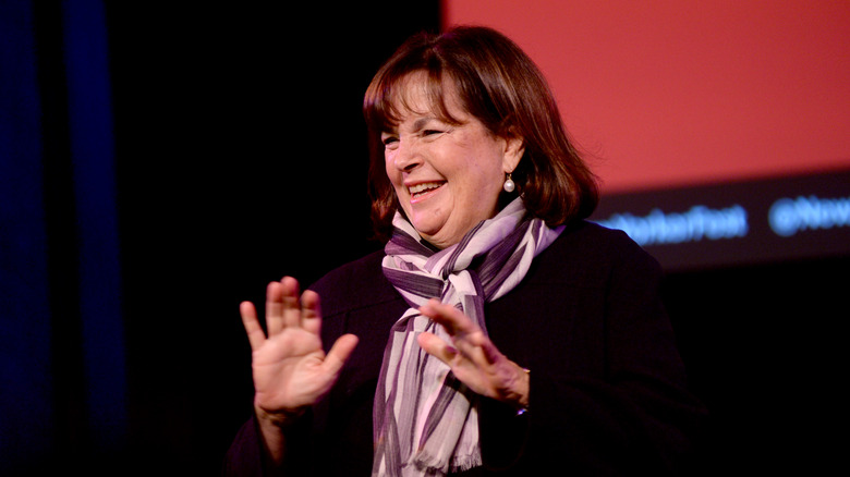 Ina Garten speaking in front of crowd