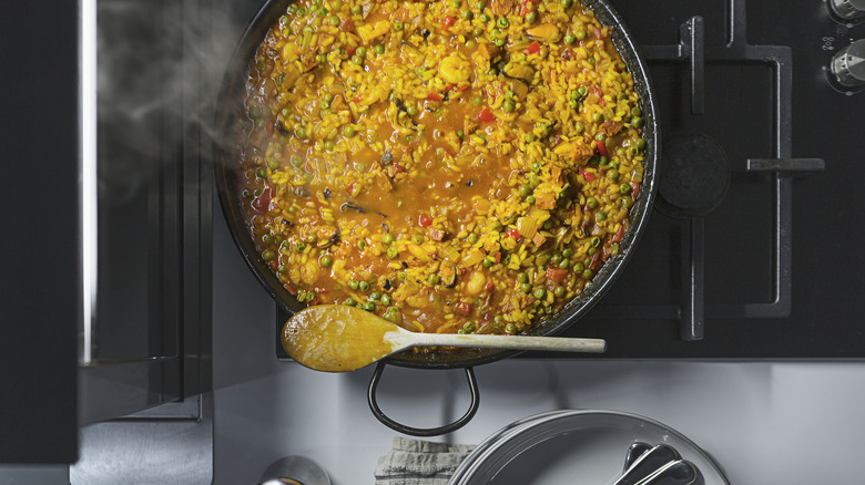 Risotto on the stove