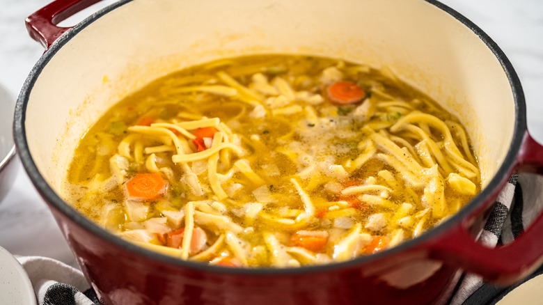 Soup in a Dutch oven