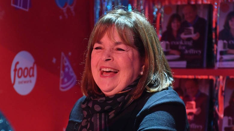 Ina Garten smiling at a book signing