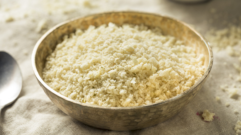 Bowl of panko breadcrumbs