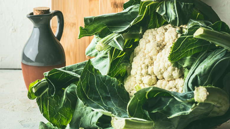 A head of cauliflower