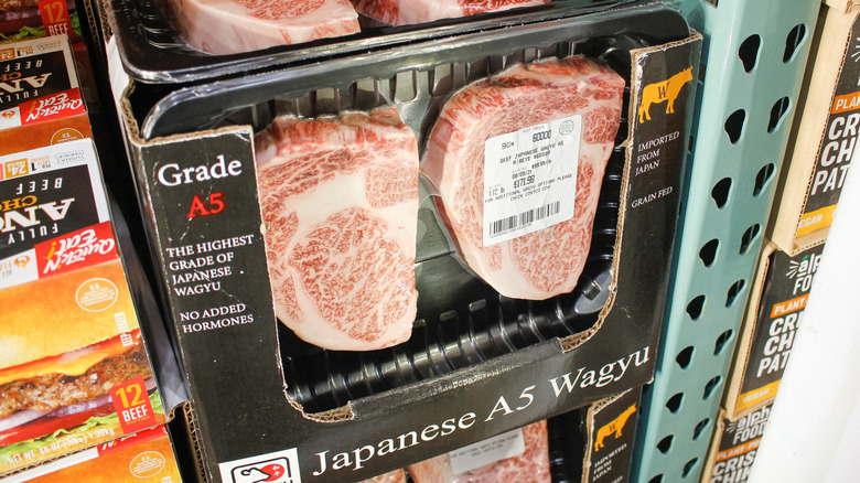 Wagyu steaks at Costco