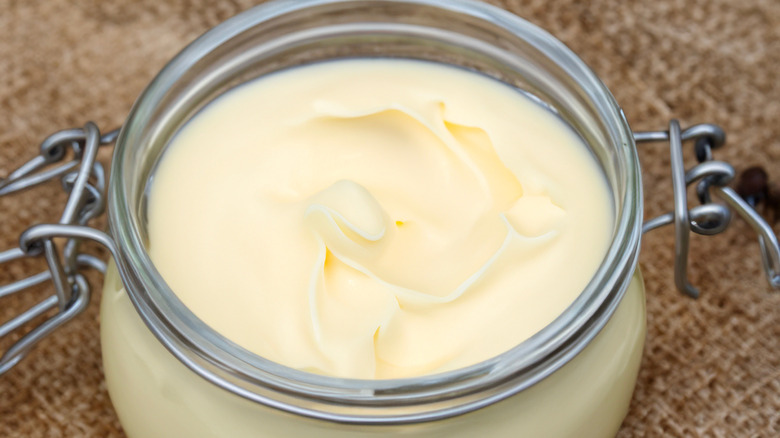 Beef tallow in jar