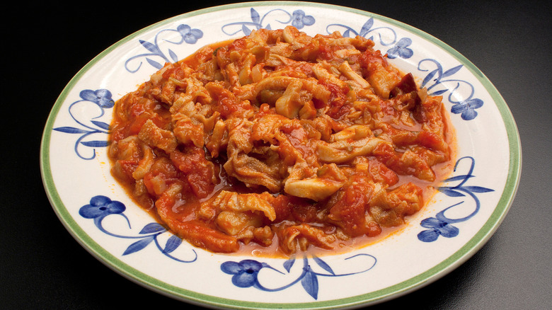 Bowl of trippa alla Fiorentina