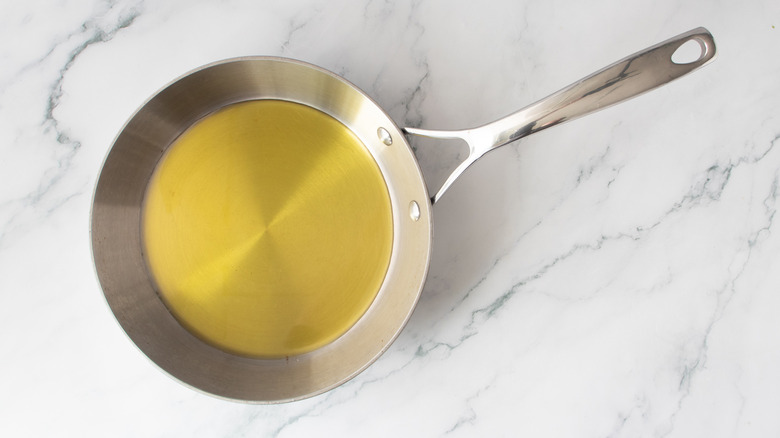 olive oil in a skillet