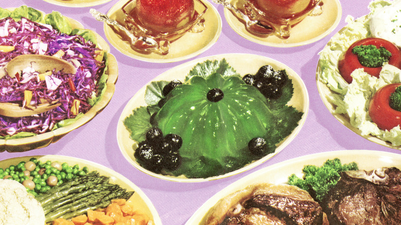 vintage photo of Jell-O salads