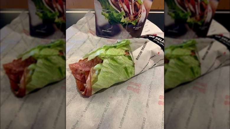 Jimmy John's Unwich in a wrapper