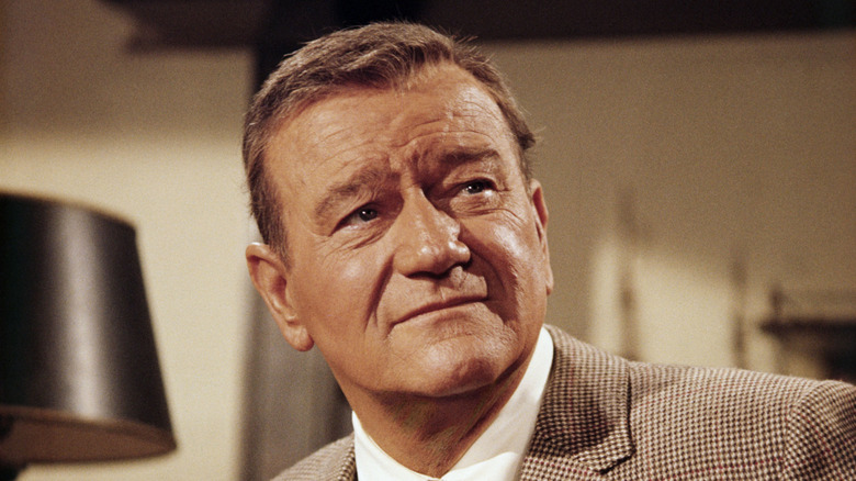 John Wayne in a suit