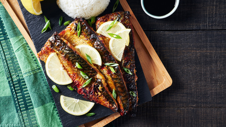 Grilled mackerel 