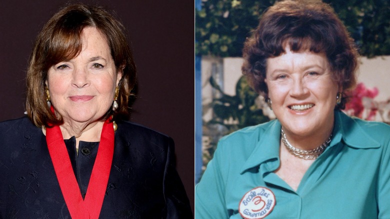 side by side of Ina Garten and Julia Child