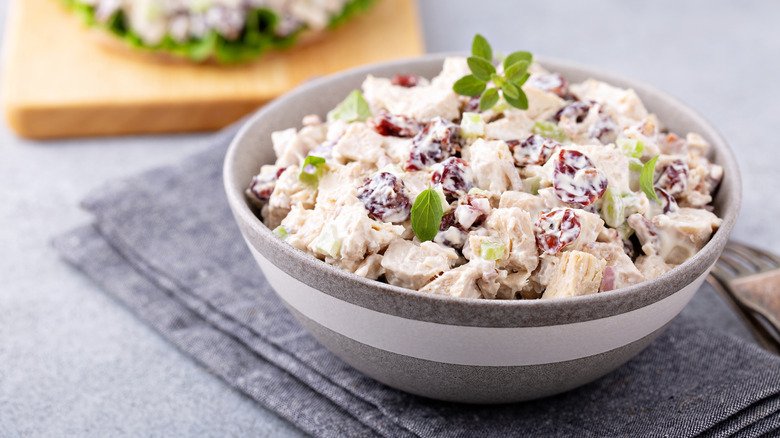Bowl of chicken salad