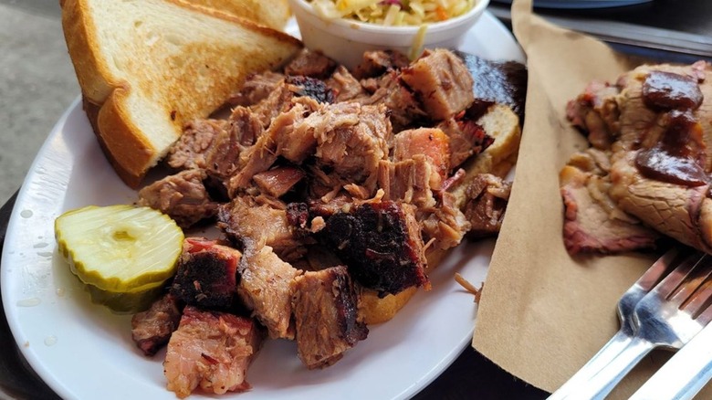 Burnt ends plate from Joe's Kansas City Bar-B-Que
