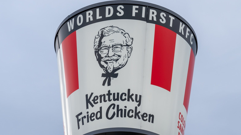 Giant KFC sign from the original restaurant in Salt Lake City, Utah