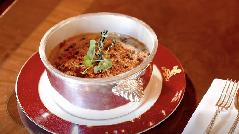 The Ritz King Charles III pheasant crumble pie