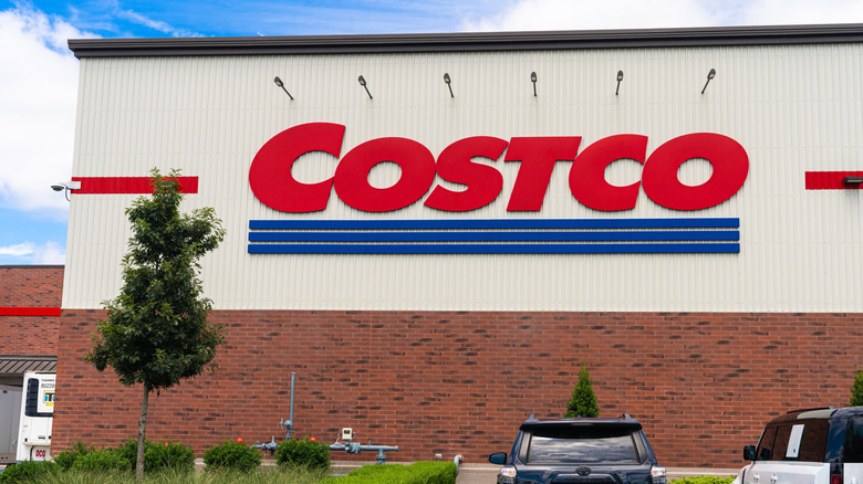 View of side of Costco warehouse during the day