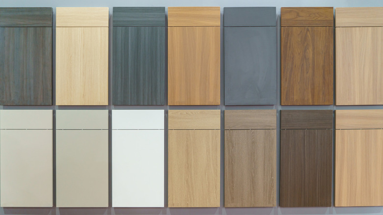 wooden finish samples for kitchen